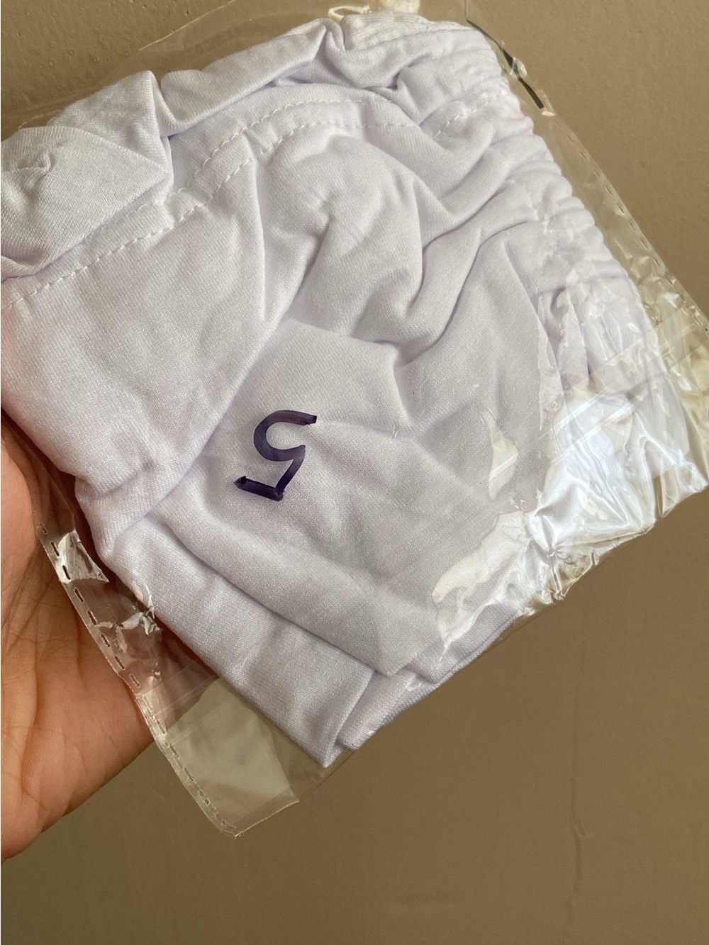 White cotton soft hijab cap.